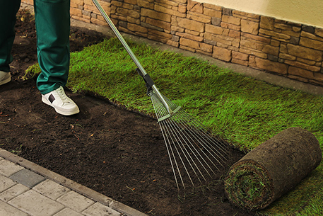 Teal Turf - Turf laying